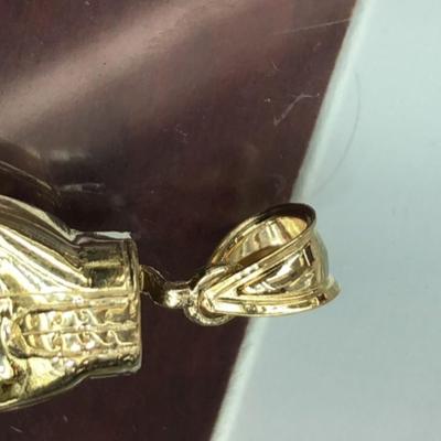 Gold boxing glove pendant 18 k 29.4 g