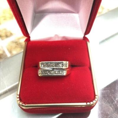 Goldand diamond ring size 10 1/2