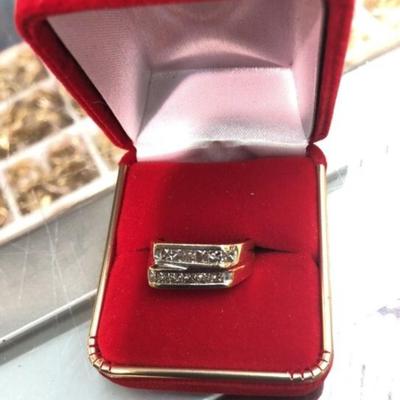 Goldand diamond ring size 10 1/2