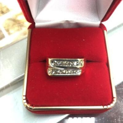 Goldand diamond ring size 10 1/2