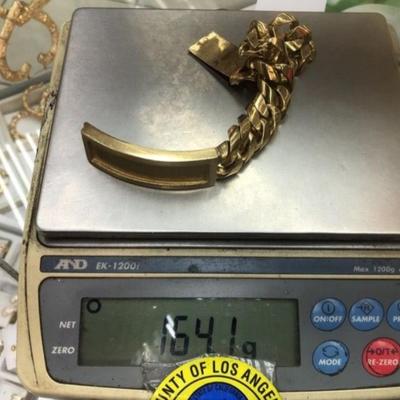 14 k Gold Bracelet 8 in