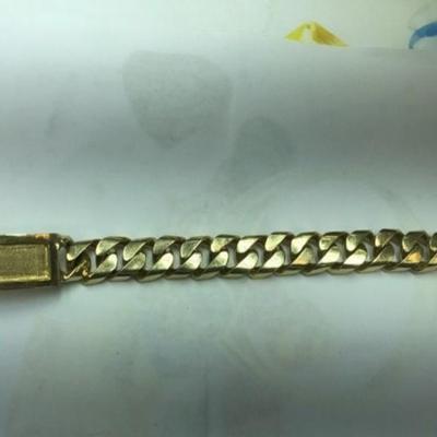 14 k Gold Bracelet 8 in
