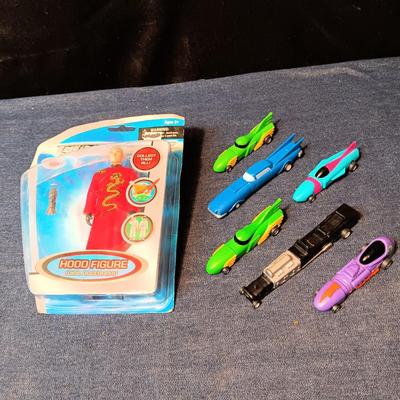WENDY'S SPEED ROCKET WRITERS AND AN ACTION FIGURE