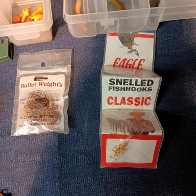 FISHING LURES/TACKLE, 1961 SHAKESPEARE CRITERION AND ORGANIZERS