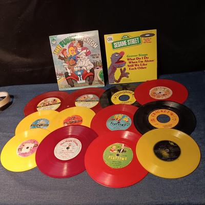 CHILDREN'S VINTAGE 45's RECORDS