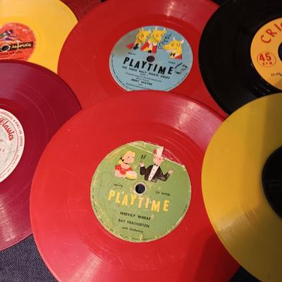 CHILDREN'S VINTAGE 45's RECORDS