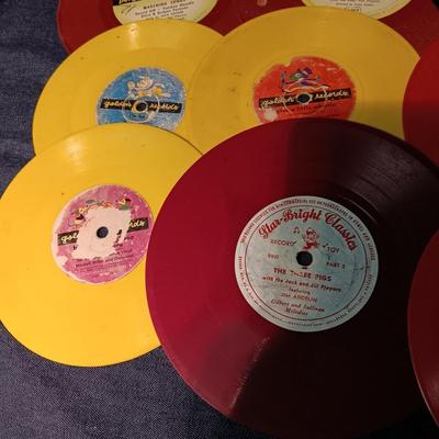 CHILDREN'S VINTAGE 45's RECORDS