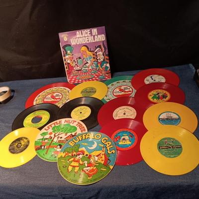 CHILDREN'S VINTAGE 45's RECORDS