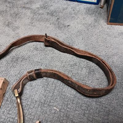 HORSE TACK, HALE CORK BRIDLE STRAPS & UPRIGHT BASS DAMPER WEDGES