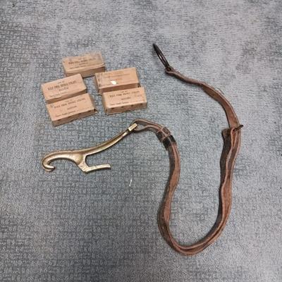 HORSE TACK, HALE CORK BRIDLE STRAPS & UPRIGHT BASS DAMPER WEDGES