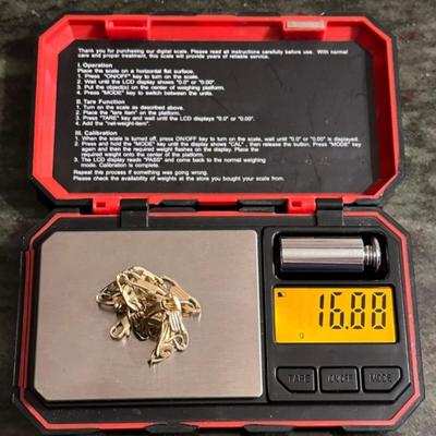 Goldbracelet 14 k 8 in