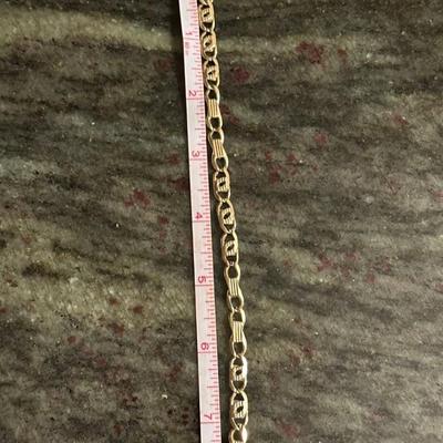 Goldbracelet 14 k 8 in