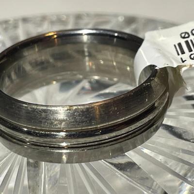 Titanium Size 9-3/4 in New Never Used Condition Wedding Band Ring as Pictured. (Ring-2).