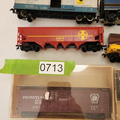 HO Train Lot Locomotives Cars Coors Baltimore & Ohio Santa Fe