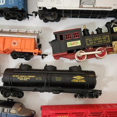 HO Train Lot Locomotives Cars Coors Baltimore & Ohio Santa Fe
