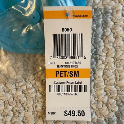 Brand New w/Tags INC Turquoise Ruched Button-Up Blouse, Size PS