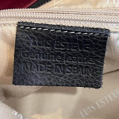 Luis Esteve Crimson Leather Shoulder bag