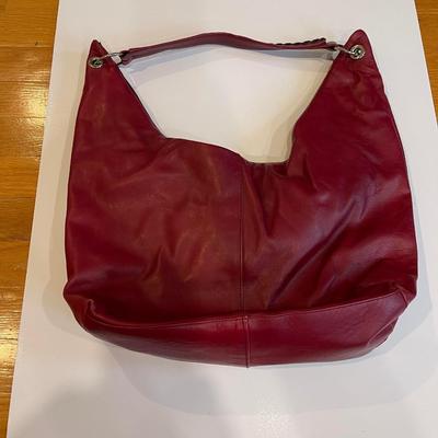Luis Esteve Crimson Leather Shoulder bag