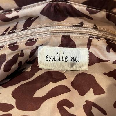 Emilie M Olive Green Shoulder Bag