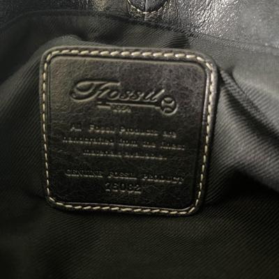 Brand New with Tags Fossil Ashbury Shopper Black Leather Tote Bag