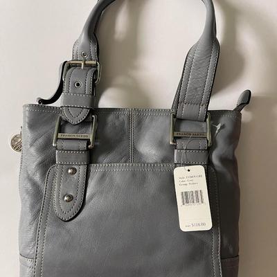Brand New with Tags Franco Sarto Grey Leather Shoulder Bag