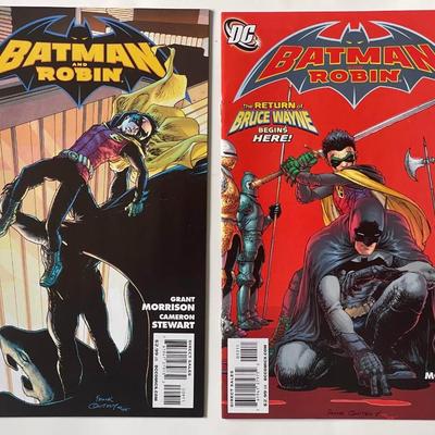 Comic Books: Batman and Robin Vol 1 Issues #7-#12 and Batman and Robin Vol 2 Issues #3,#4