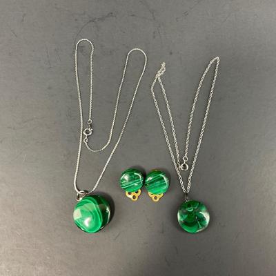 -66- FINE JEWELRY | Malachite Necklaces & Earrings