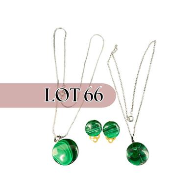 -66- FINE JEWELRY | Malachite Necklaces & Earrings