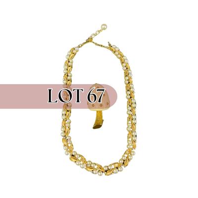 -67- JEWELRY | Trifari Necklace & Trifari Mushroom Pin