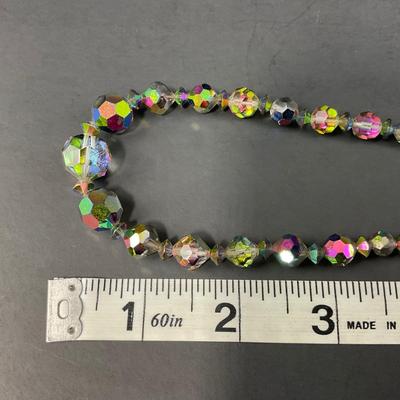-69- JEWELRY | Smokey Aurora Necklace, Clip Earrings, & Brooch