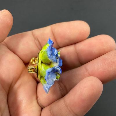 -71- BROOCHES | Bone China Forget Me Not Pins