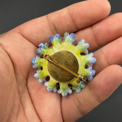 -71- BROOCHES | Bone China Forget Me Not Pins