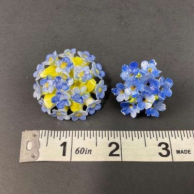 -71- BROOCHES | Bone China Forget Me Not Pins