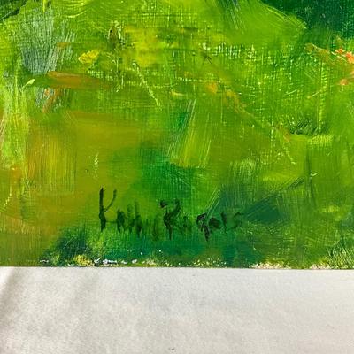 132 Original Oil Painting " In the Park" by Kathie Rogers