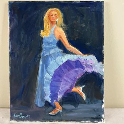 136 Original Oil Painting "Dancing Lady" by Kathie Rogers