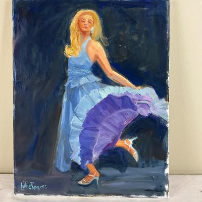 136 Original Oil Painting "Dancing Lady" by Kathie Rogers