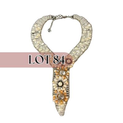 -84- ARTISAN | Beaded Collar Tie Necklace
