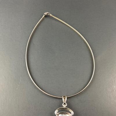 -85- SILVER | 925 Korea Sterling Chain & Pendant | Marked