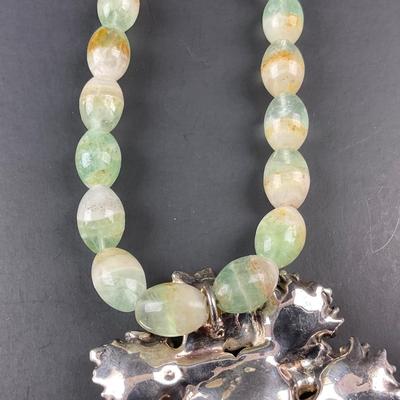 -87- COSTUME JEWELRY | Blue Stone Statement Necklace