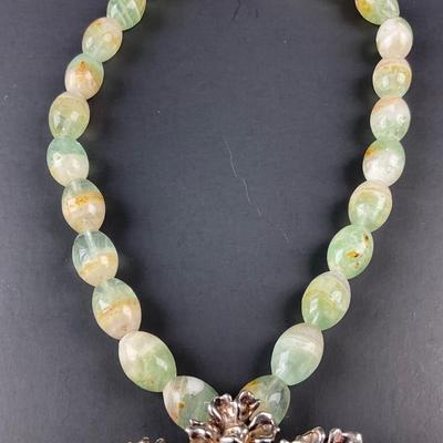 -87- COSTUME JEWELRY | Blue Stone Statement Necklace