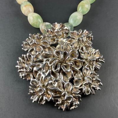 -87- COSTUME JEWELRY | Blue Stone Statement Necklace