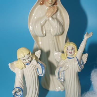 CERAMIC ARTS STUDIO 1942-1956 LADY OF FATIMA & ANGELS