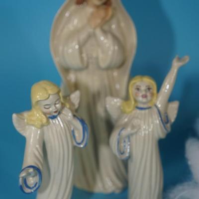 CERAMIC ARTS STUDIO 1942-1956 LADY OF FATIMA & ANGELS