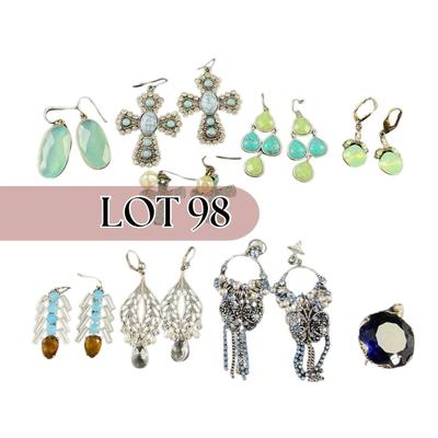 -98- COSTUME JEWELRY | Miscellaneous Assorted Earrings & Pendant