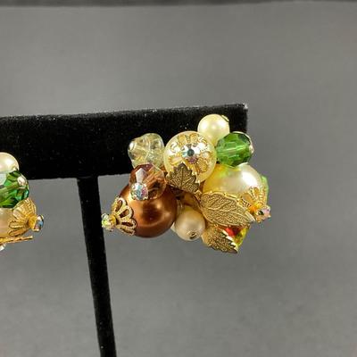 -99- COSTUME JEWELRY | Gold Tone Drop Earrings & Alice Caviness Earrings