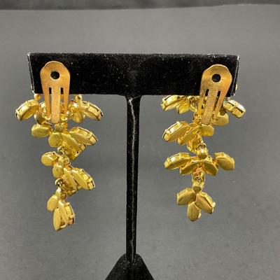 -99- COSTUME JEWELRY | Gold Tone Drop Earrings & Alice Caviness Earrings
