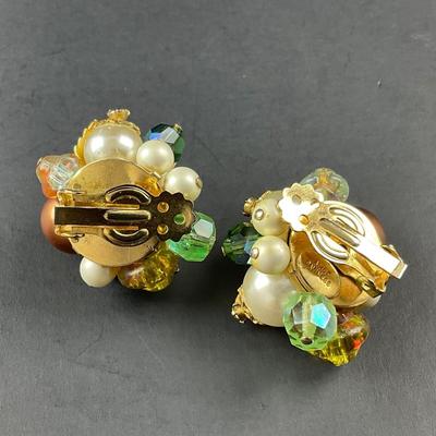 -99- COSTUME JEWELRY | Gold Tone Drop Earrings & Alice Caviness Earrings