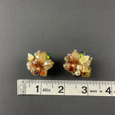-99- COSTUME JEWELRY | Gold Tone Drop Earrings & Alice Caviness Earrings