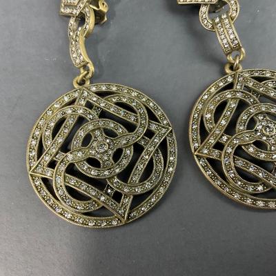 -99- COSTUME JEWELRY | Gold Tone Drop Earrings & Alice Caviness Earrings