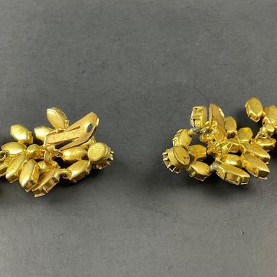 -99- COSTUME JEWELRY | Gold Tone Drop Earrings & Alice Caviness Earrings